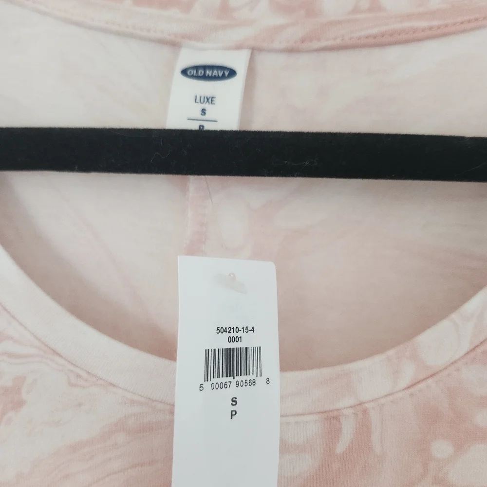 BNWT Old Navy Pink and White Luxe Scoop Neck Tank Top Size S, Workout, Summer - Picture 5 of 7